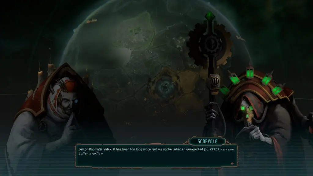 Warhammer 40.000 Mechanicus 2 Dialog Screenshot Scaevola 1024x576 1