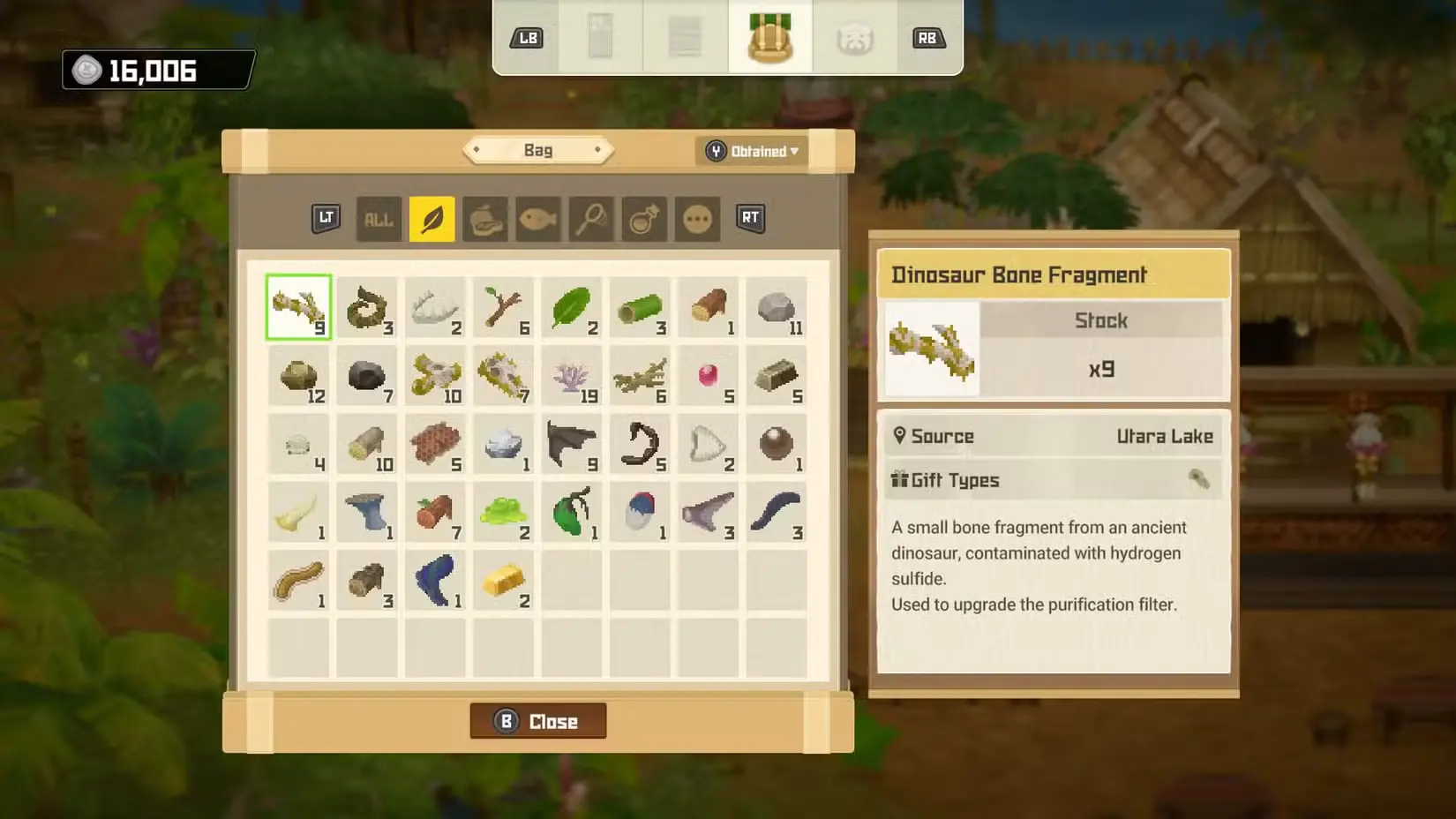 dave the diver in the jungle inventory